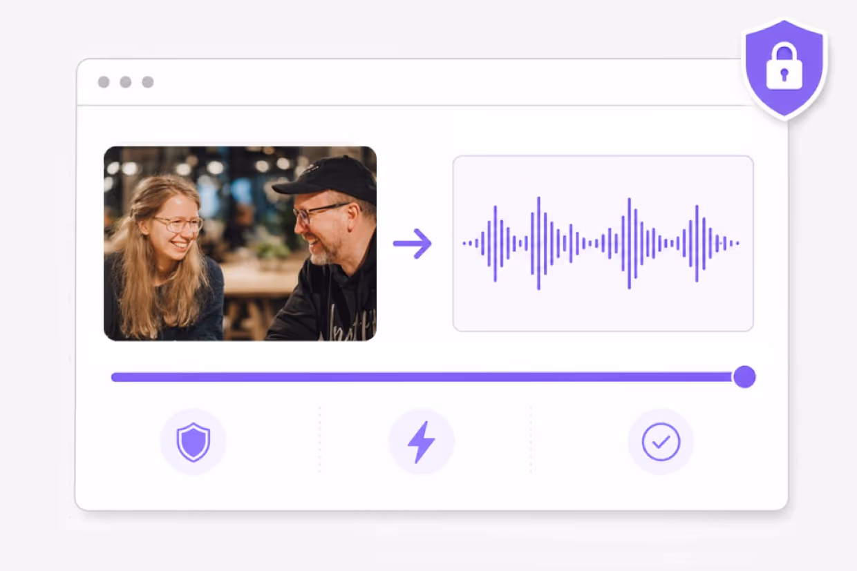 Laptop audio extraction workflow illustration