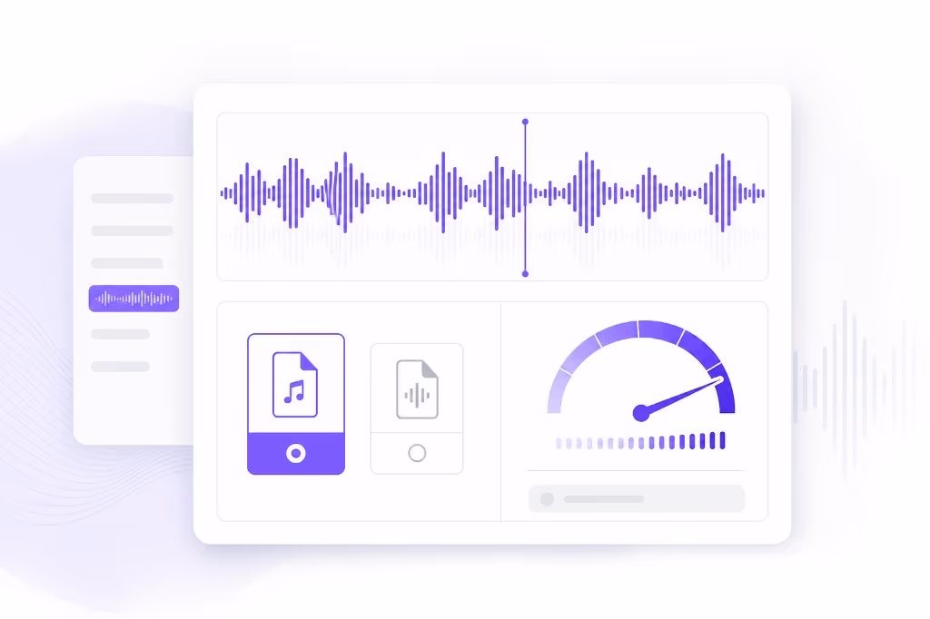 High-quality MP3 and WAV export from MP4 illustration