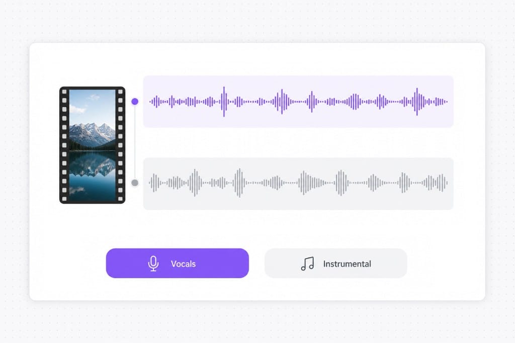 Choose stem type for video soundtrack