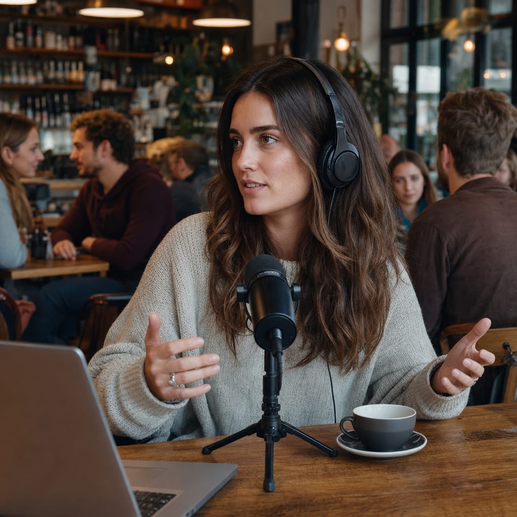 Enregistrement de podcast avec bruit de fond sous la parole