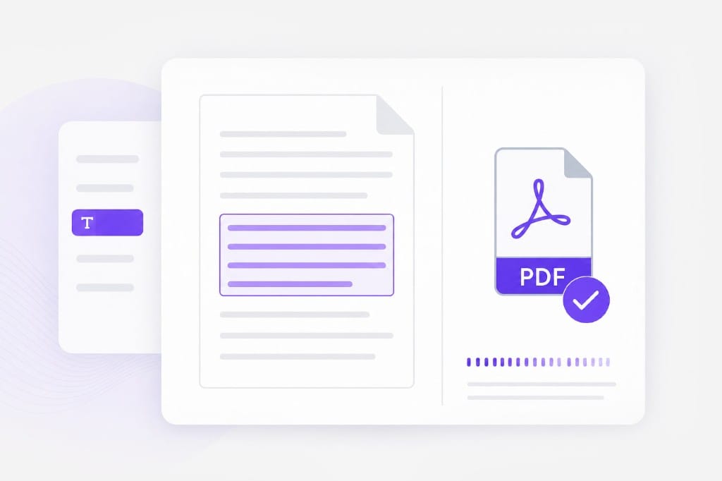 Ilustração de qualidade de tradução de PDF