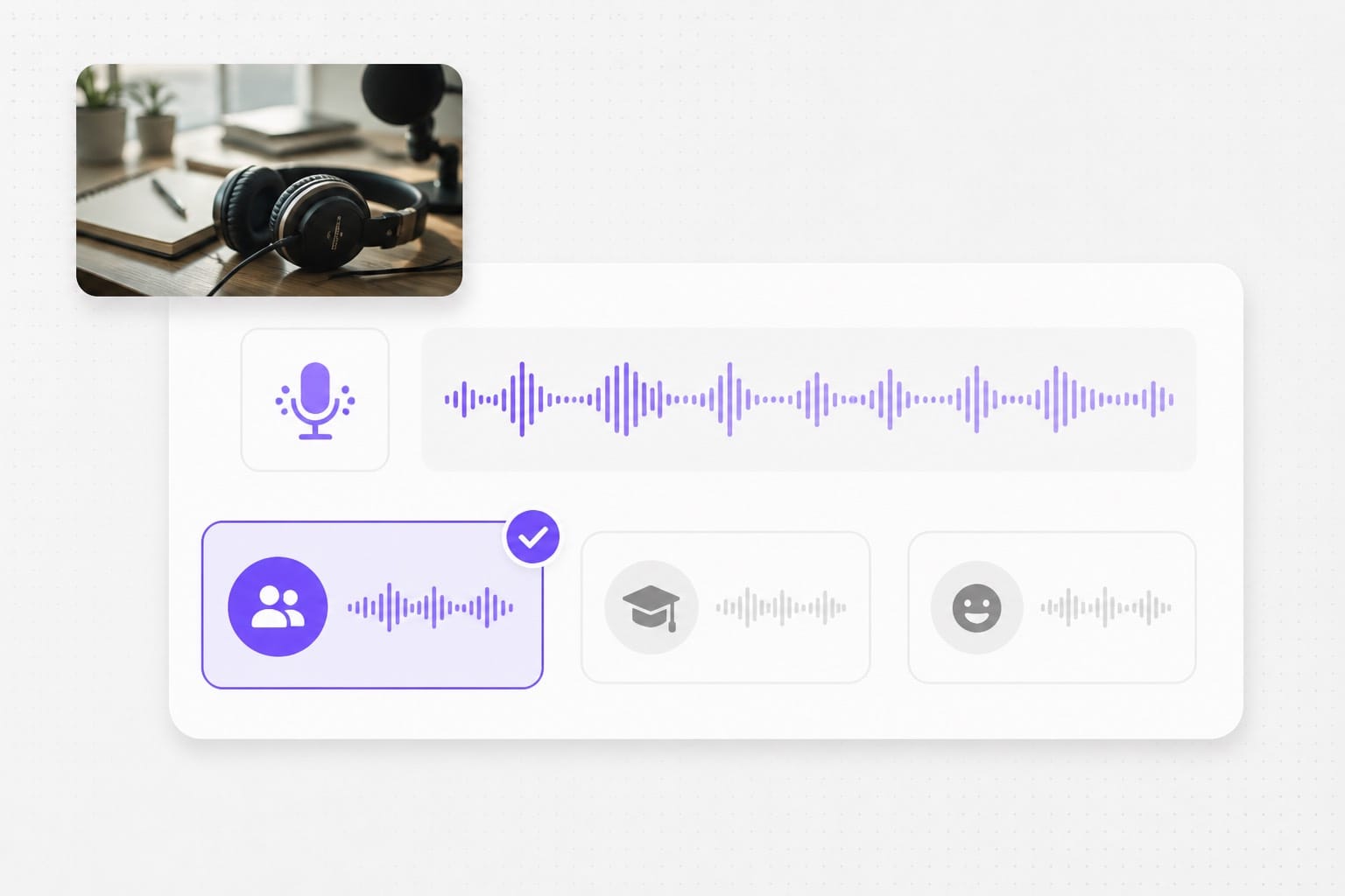 Podcast show name generator format chips for interview and education