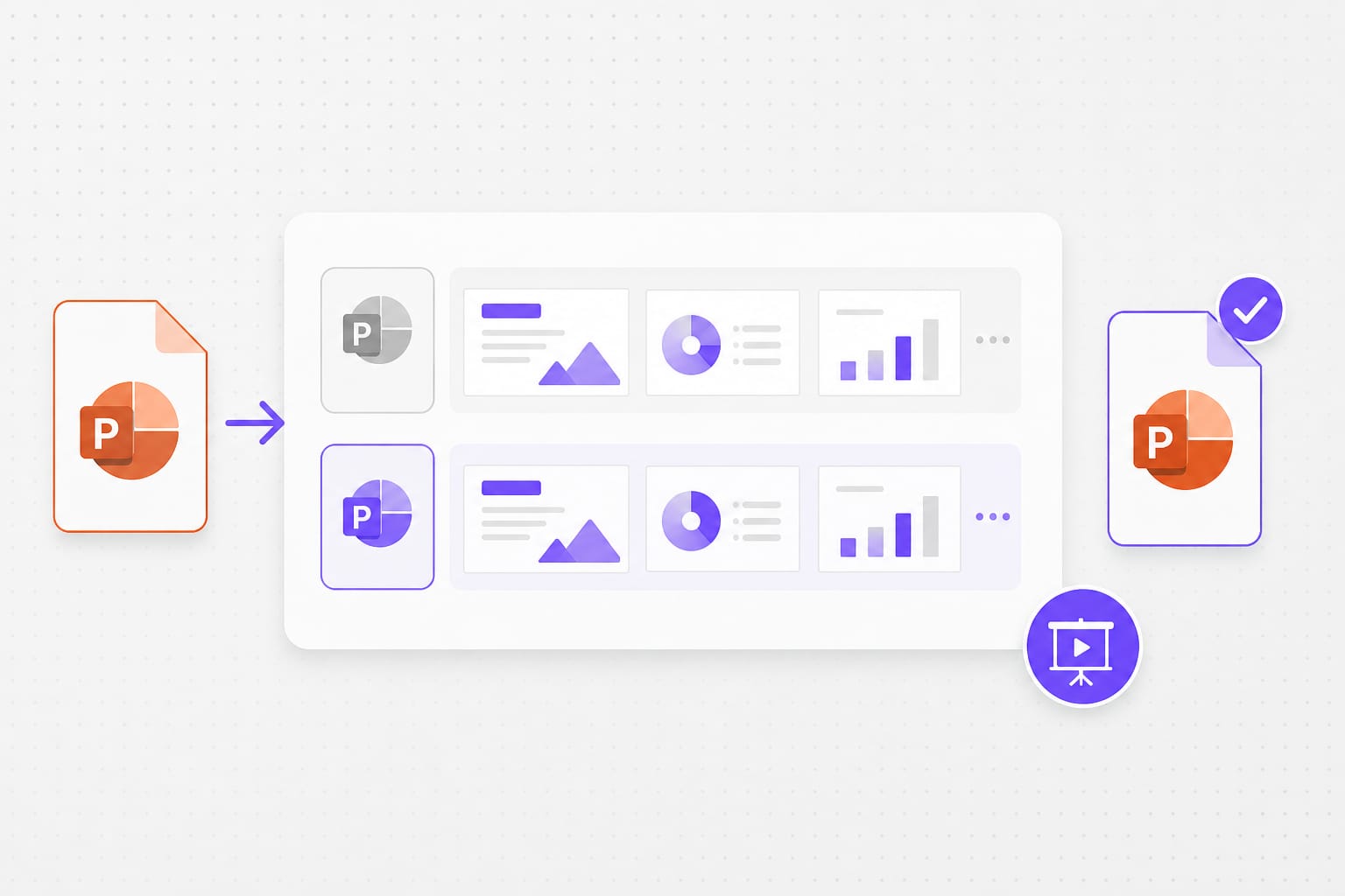 PPTX download and presentation workflow