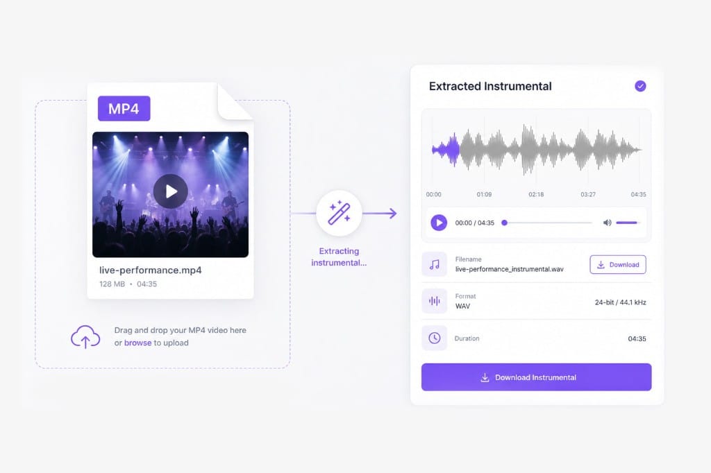 Instrumental export from video