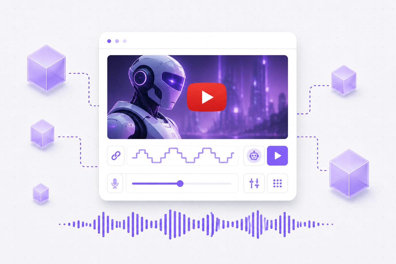 Robotic voice changer Mechanical preset for clear dialogue
