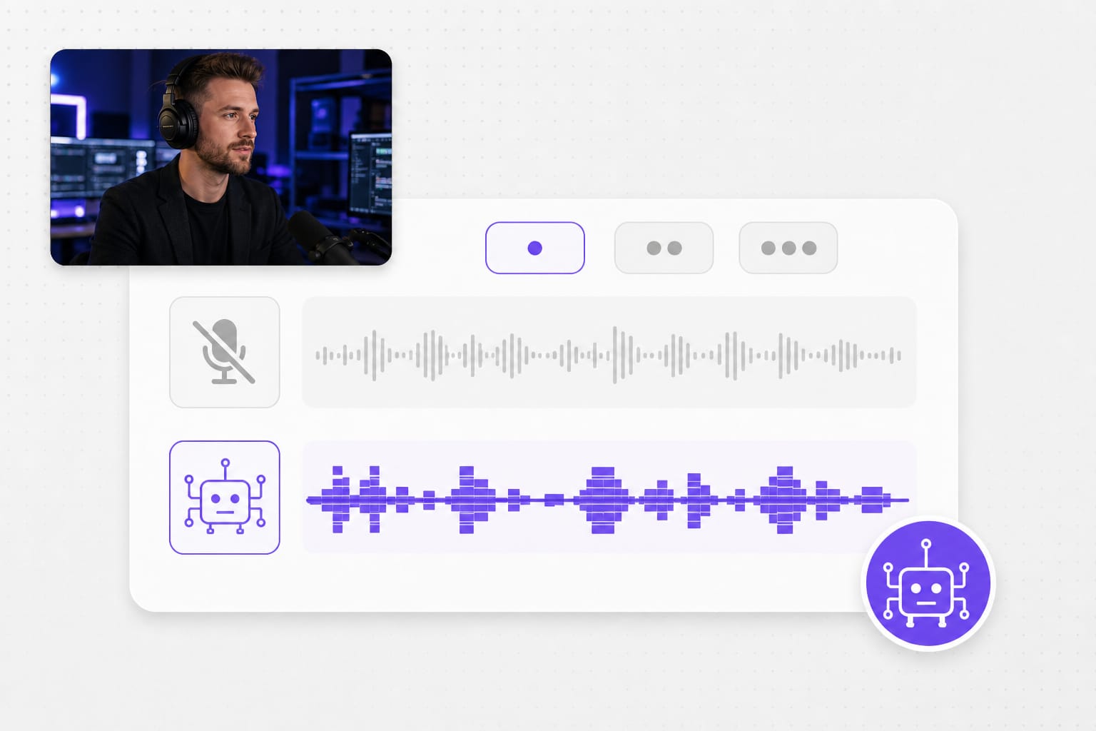 Robot voice changer quick export workflow