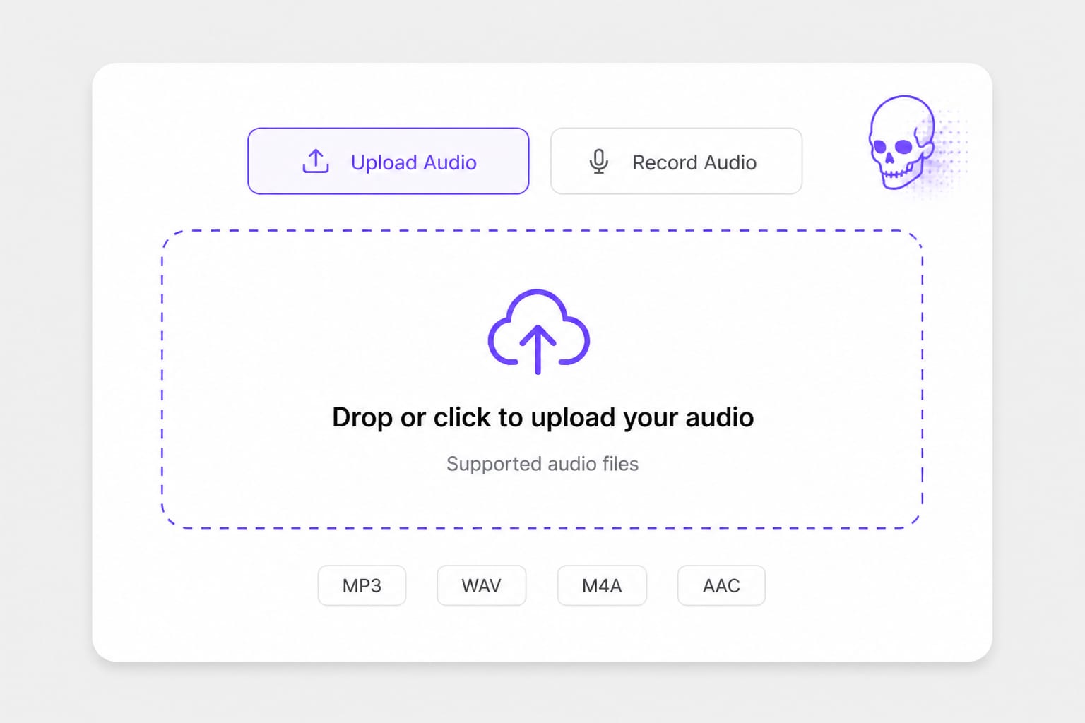 Upload horror narration for scary voice changer
