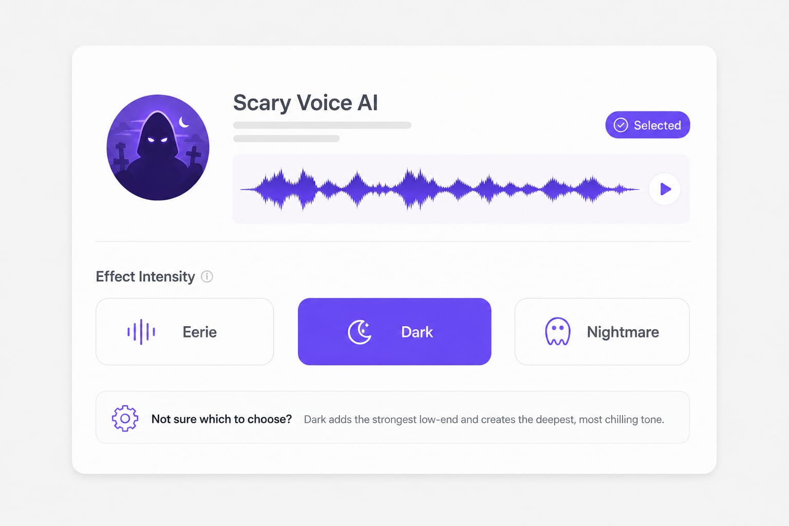 Deep scary voice changer Eerie Dark Nightmare presets
