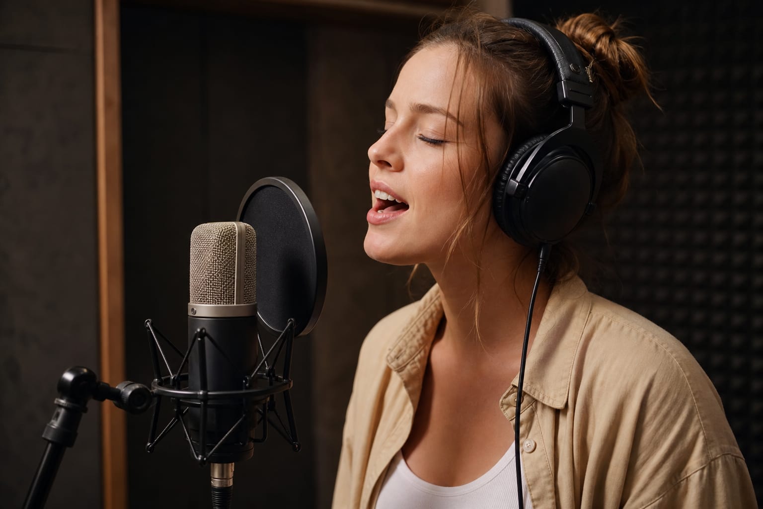Isolated vocal stem after YouTube audio separation