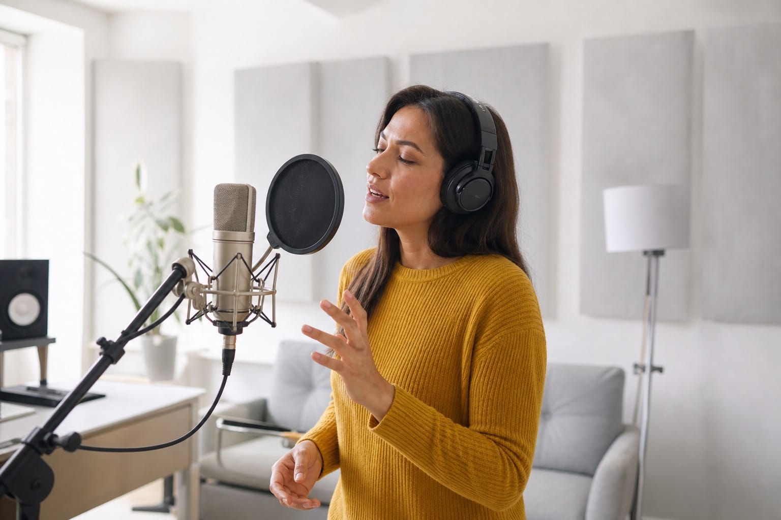 Muffled voice note before treble boost