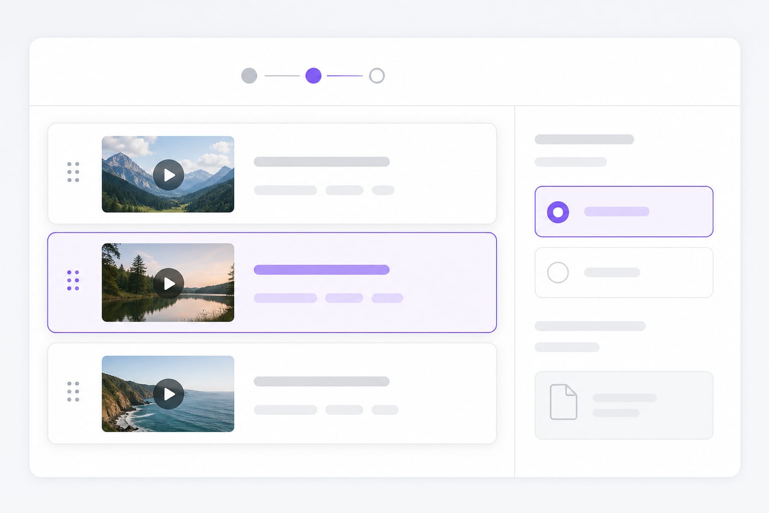 Reorder clips and choose export format in the media merger