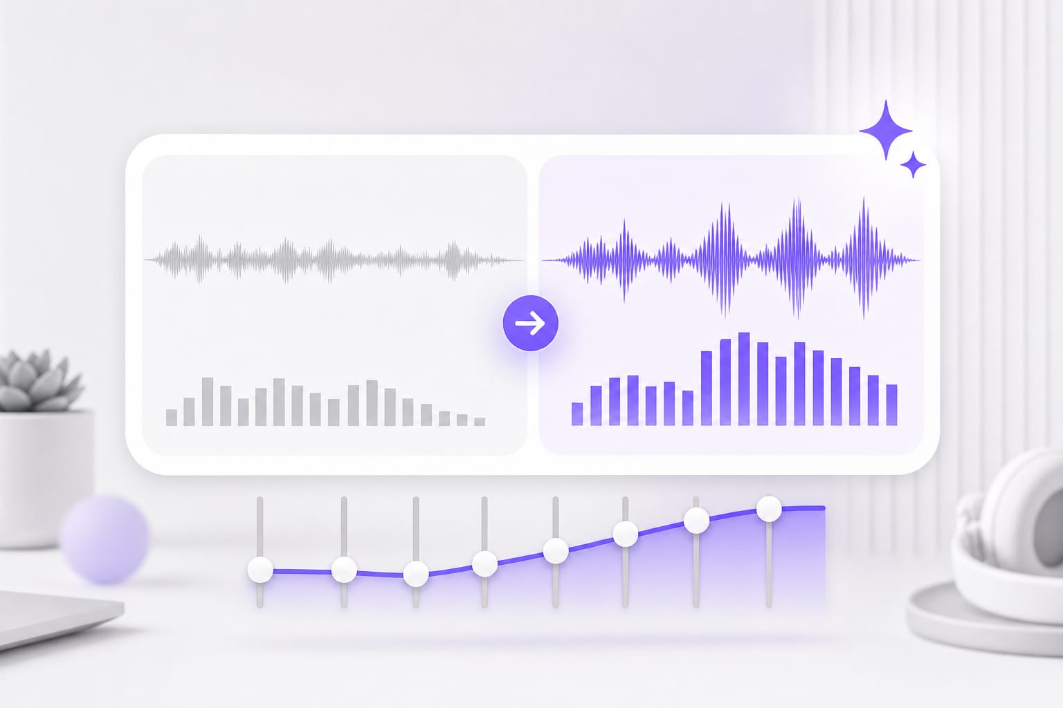 Muffled dialogue brightened with voice equalizer