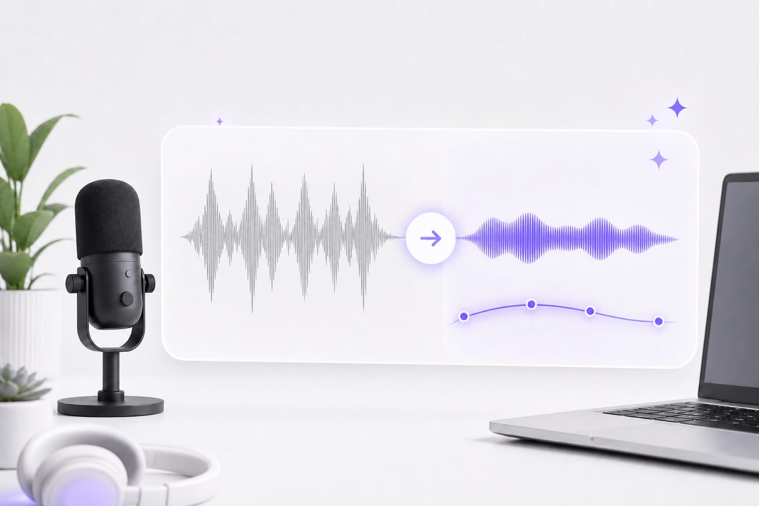 Harsh speech softened with warm equalizer preset