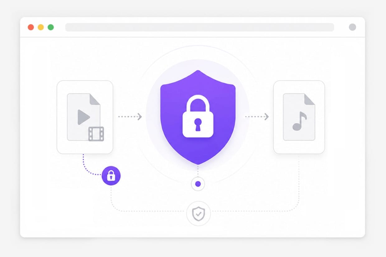 WebM to MP3 conversion workflow illustration
