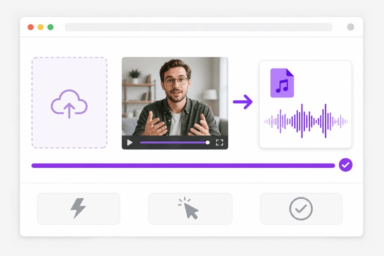 Fast WebM to MP3 conversion workflow illustration