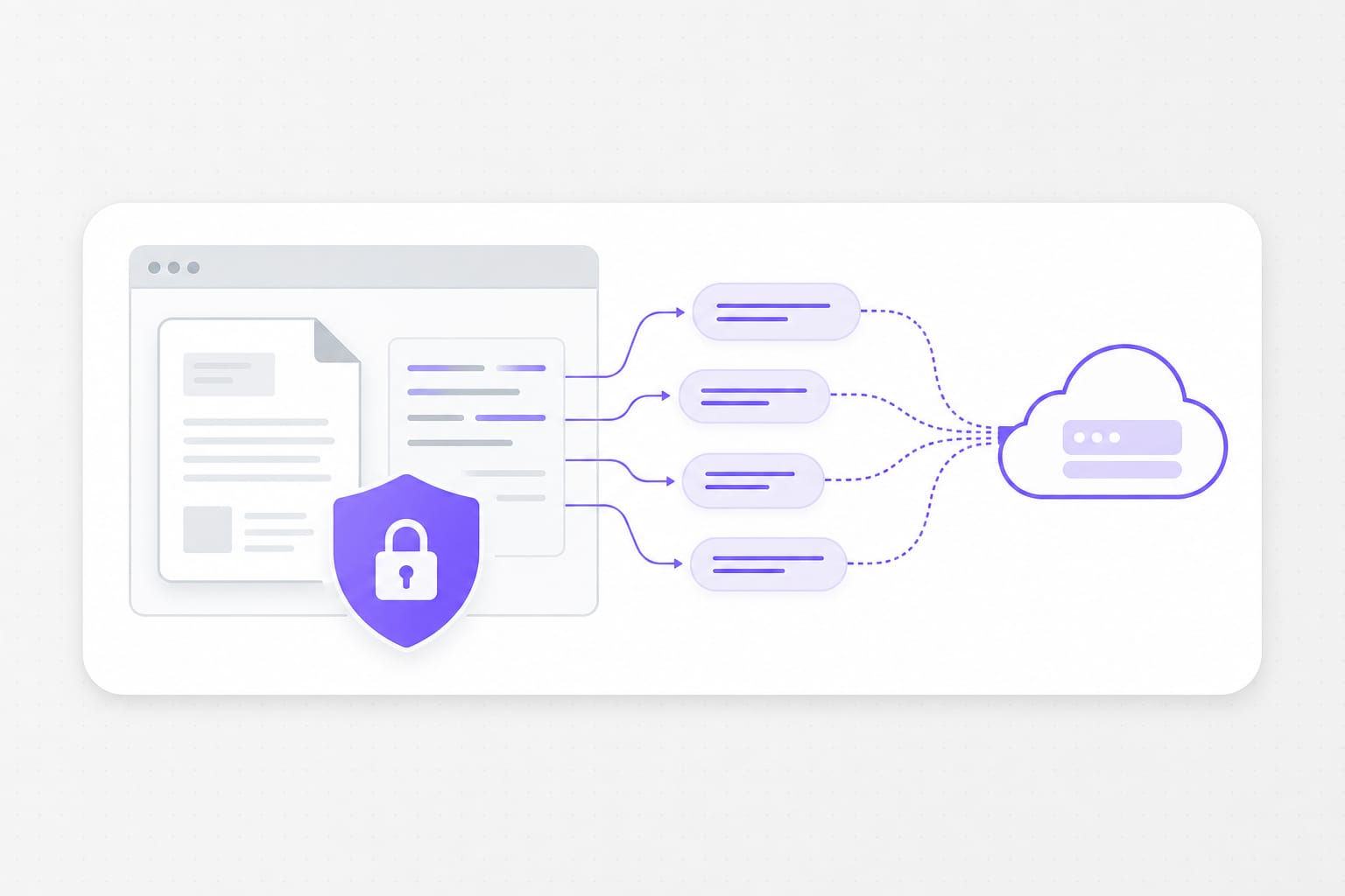 Local Word parsing with secure translation API
