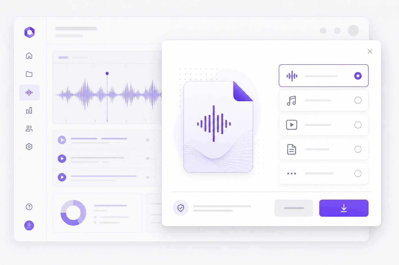 Export trimmed YouTube audio clip illustration